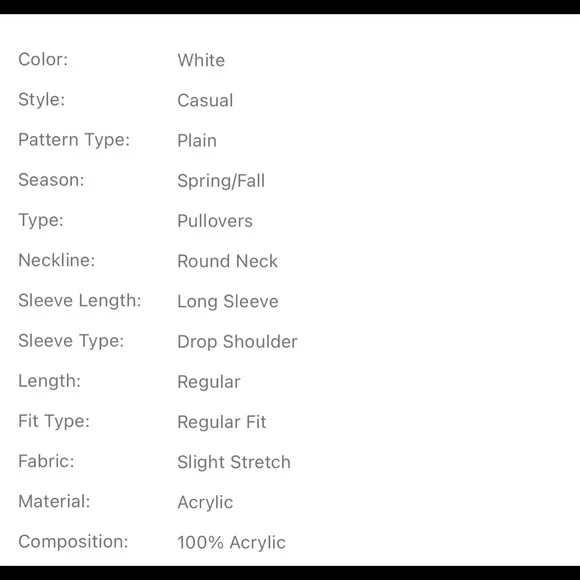 🤩host pick!🤩Pointelle knit ivory sweater - Picture 5 of 6